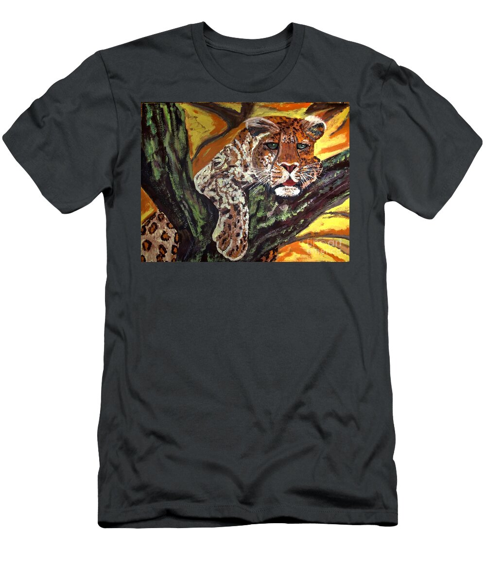1 Leopard Painting Fouad Agnag T-Shirt