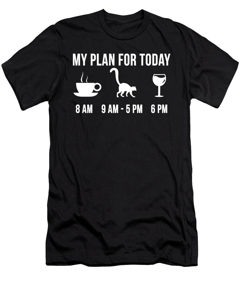 2 Funny Lemur Animal Zookeeper Wildlife My Plan for Today Lukas Davis T-Shirt