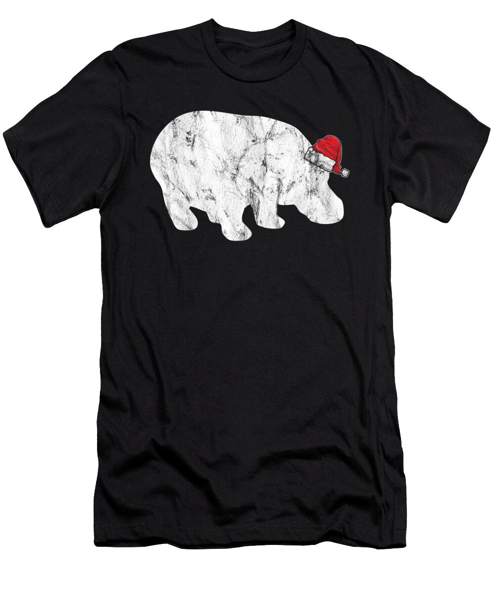 Christmas Hippo Cute Hippos Funny Hippopotamus Henry B T-Shirt