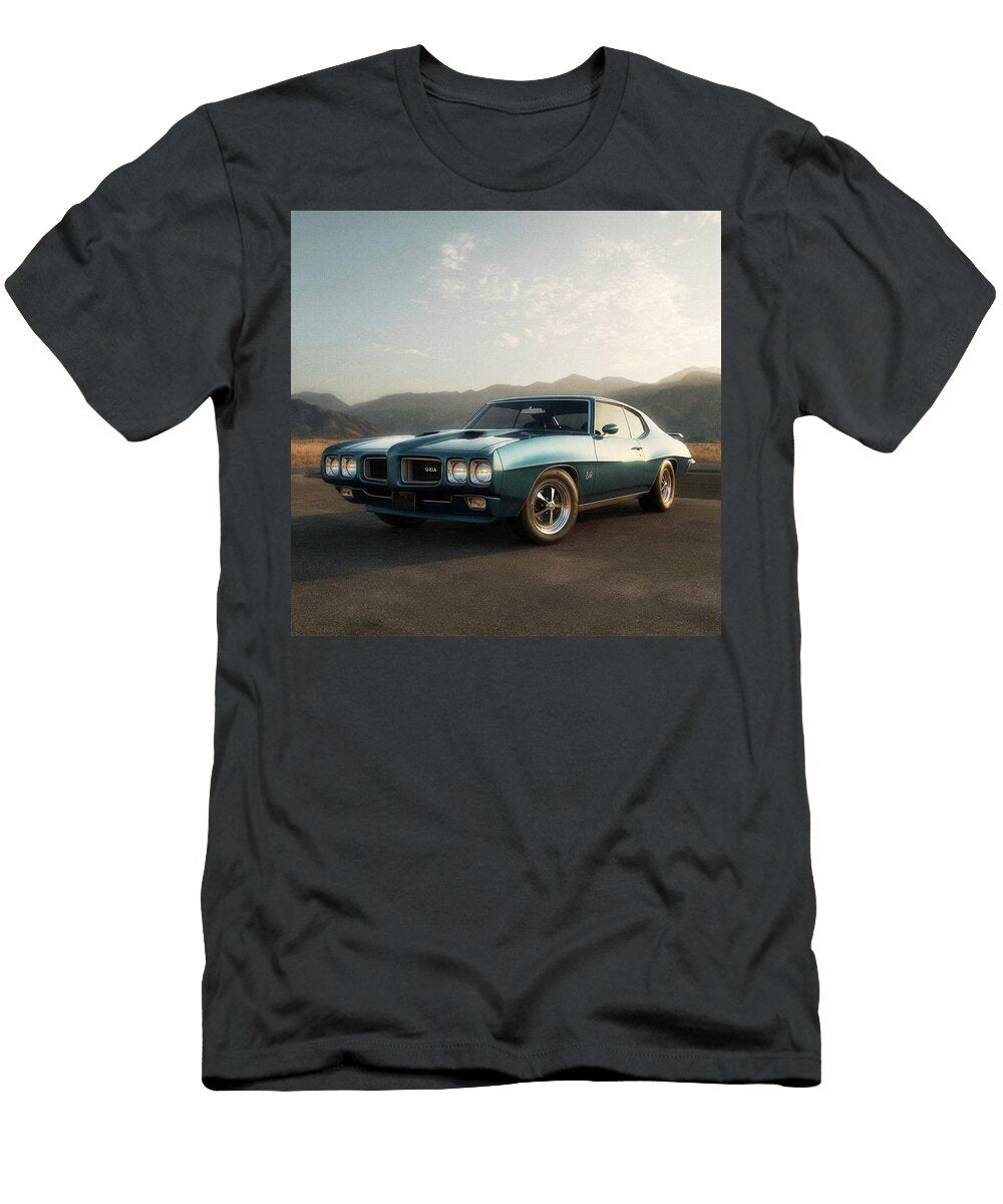 Classic Blue Pontiac Gto Esoterica Art Agency T-Shirt