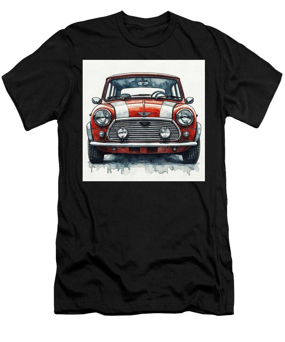 Classic Mini Cooper Front View Esoterica Art Agency T-Shirt