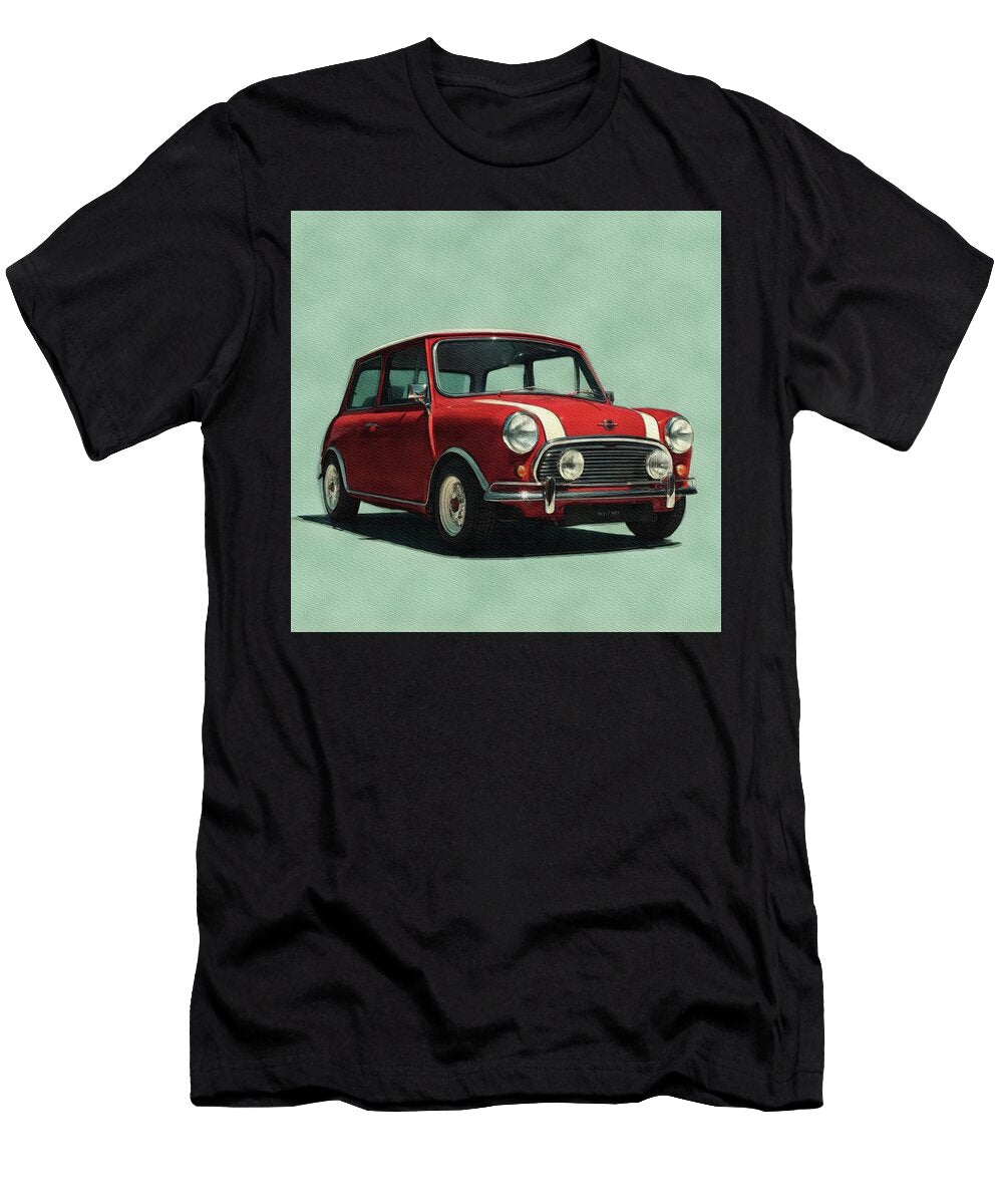 Classic Red Mini Cooper Esoterica Art Agency T-Shirt