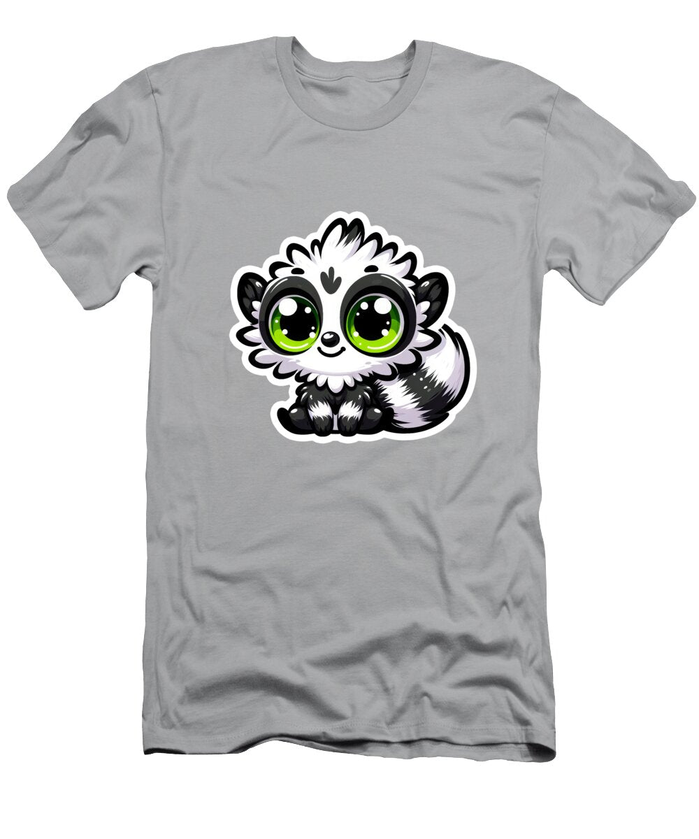 Cute Cartoon Lemur with Big Eyes Ananta Rin T-Shirt