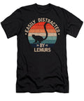 Easily Distracted By Lemurs Pet Lover Deon Du Plessis Art T-Shirt