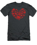 Funny Heart Love Lemur Vintage Valentines Day Mariad Errol T-Shirt