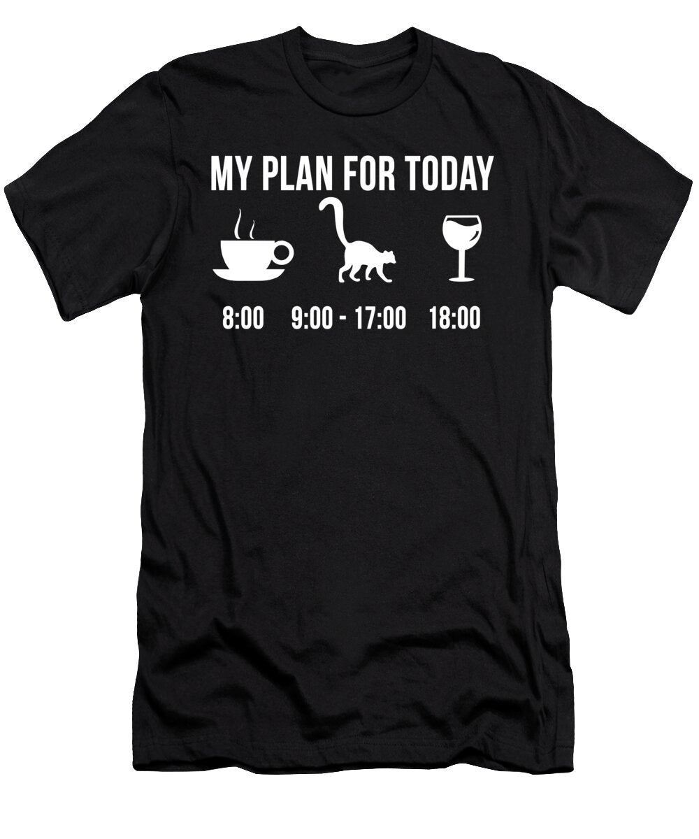 Funny Lemur Animal Zookeeper Wildlife My Plan for Today Muc Designs T-Shirt