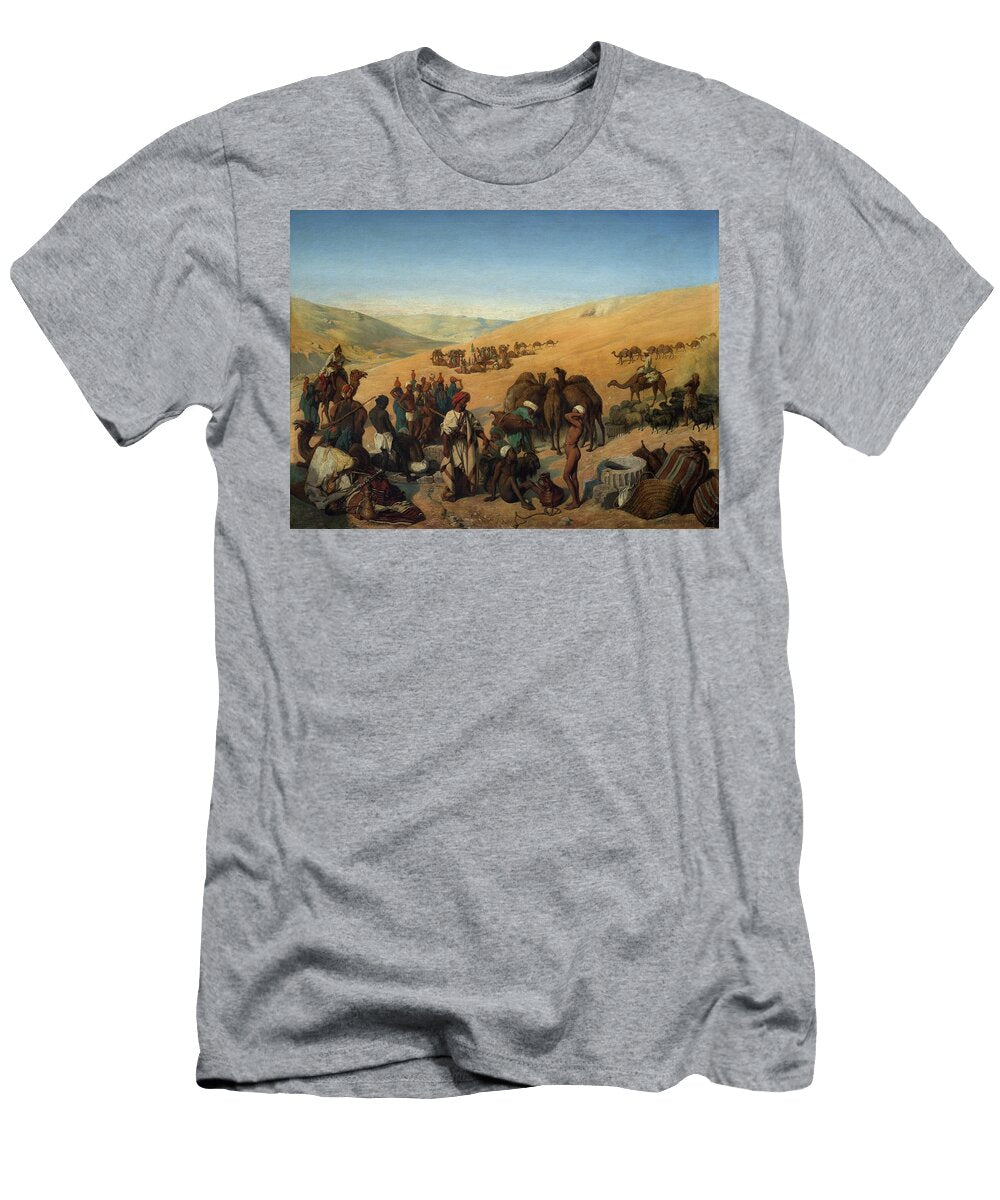 Halt of Caravans At the Wells of Saba Charles De Coubertin T-Shirt