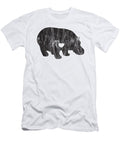 I Love Hippos Cute Hippo Funny Hippopotamus Black Henry B T-Shirt