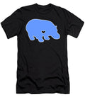 I Love Hippos Cute Hippo Funny Hippopotamus Blue Plain Henry B T-Shirt