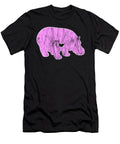 I Love Hippos Cute Hippo Funny Hippopotamus Pink Distressed Henry B T-Shirt