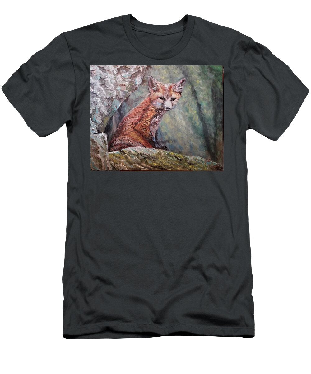 Isaacs Fox Acrylic Painting Cindy Coggins Scott T-Shirt