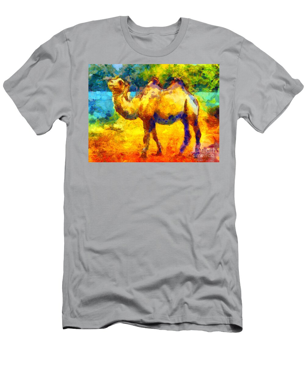 Rainbow Camel Pixel Chimp T-Shirt