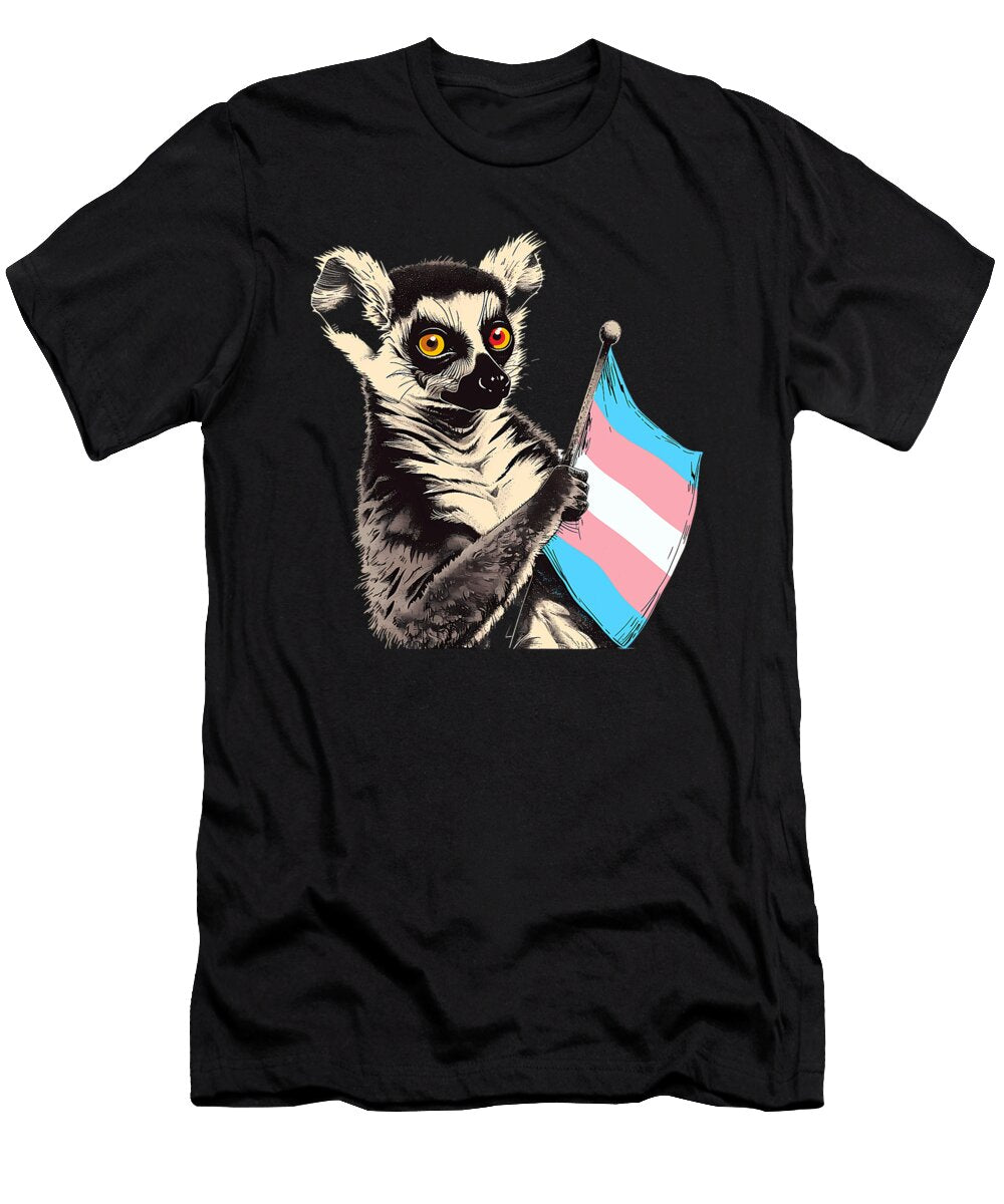 Transgender Lemur Lgbt Transsexuality Flag Coami Tacti T-Shirt