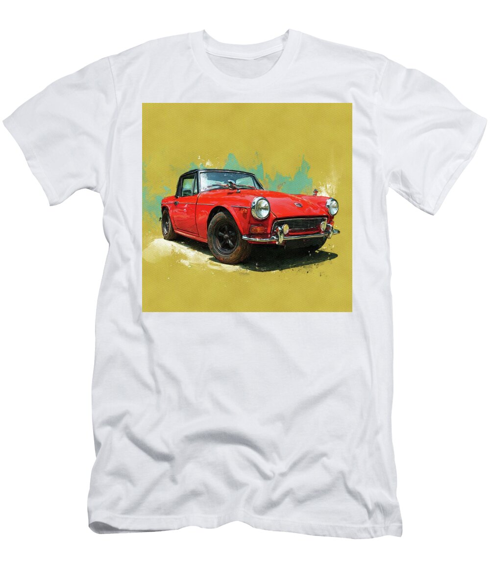Vintage Red Triumph Spitfire Graham Bell T-Shirt