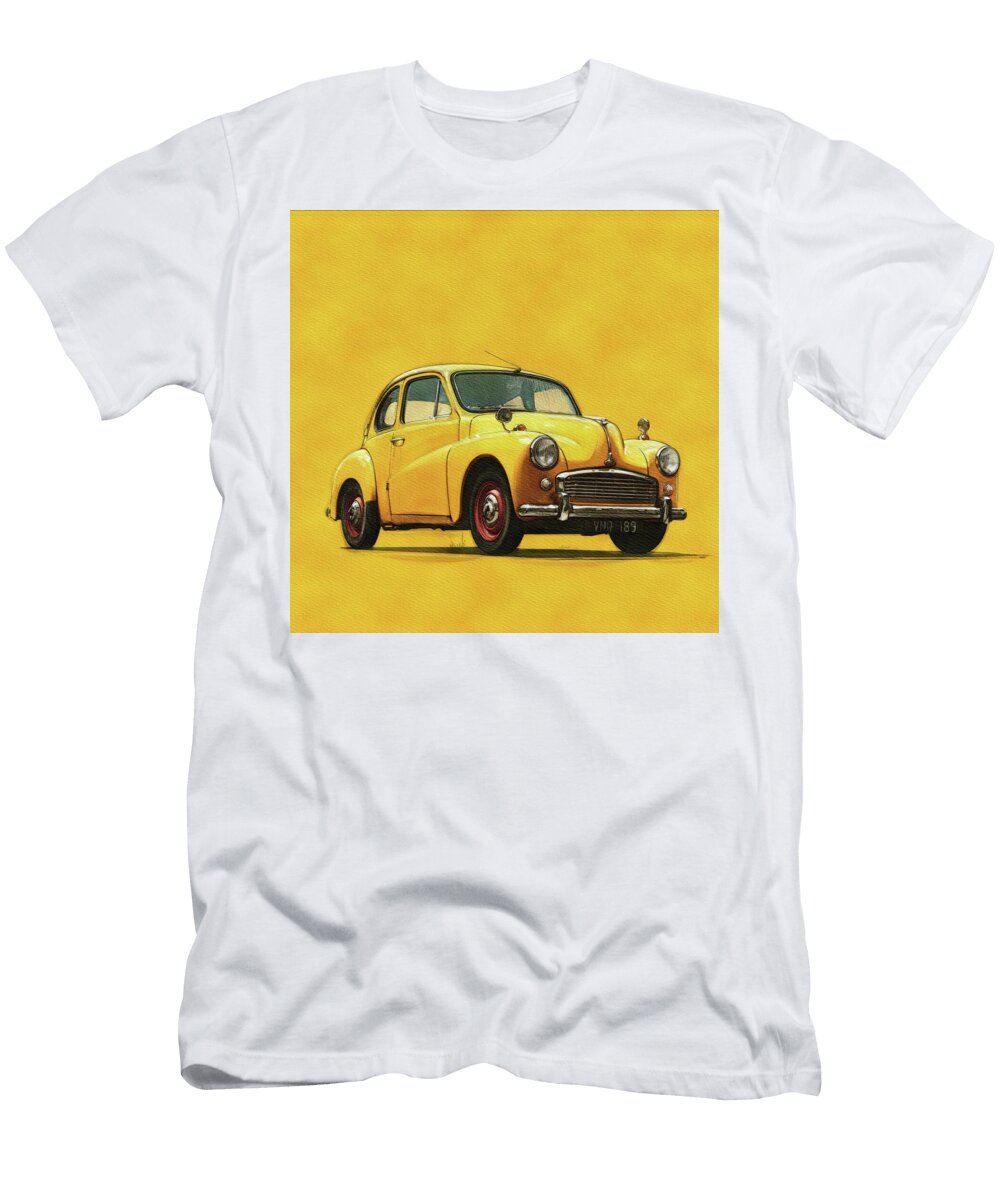 Yellow Vintage Morris Minor Esoterica Art Agency T-Shirt